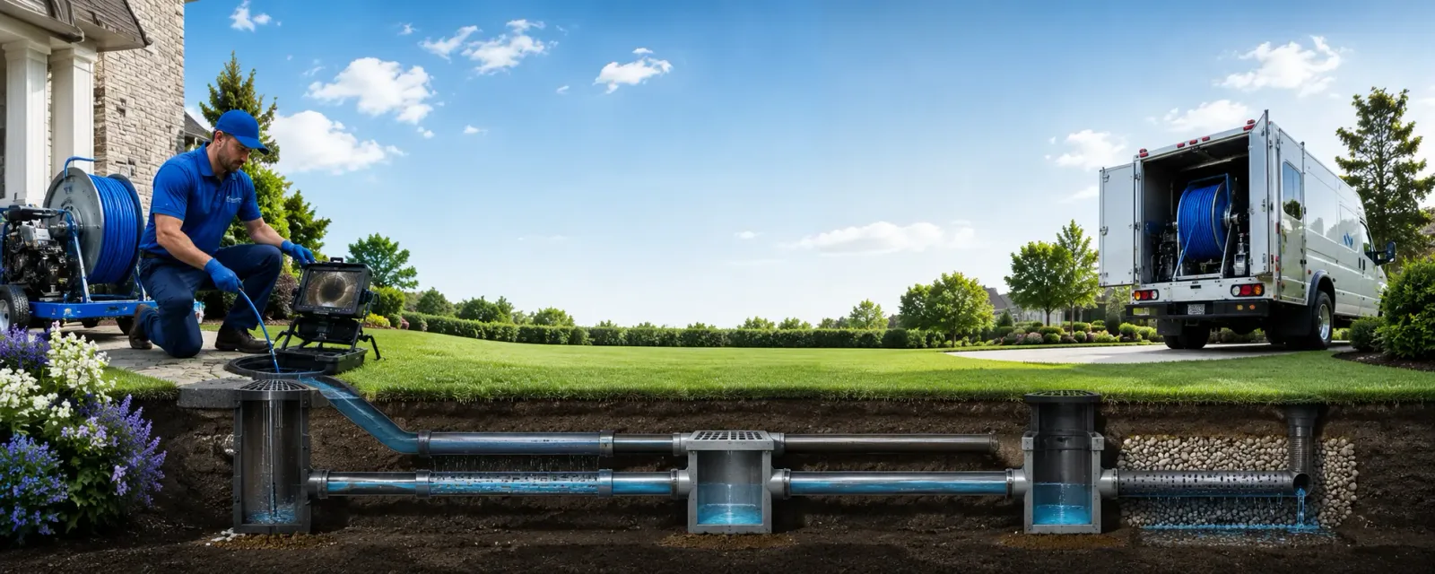 Outdoor drain cleaning information for Basye, VA